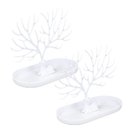EHDWXVZM 2-Piece Jewellery Stand with Side Shelf, Jewellery Stand, Earring Stand in Deer Shape, Table Stand
