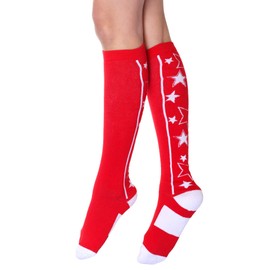 Angelina Women's Mix-and-Match Novelty Stars Knee-High Socks (6-Pairs), 2566_9-11