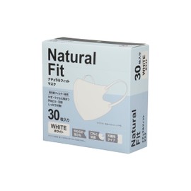 Natural Fit Masks White 30 Count