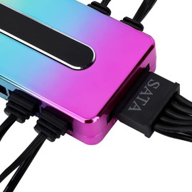 ARGB Fan Hub PC Case Fan Controller 5V 3PIN, Support 10 Computer CPU Fans Splitter (ARGB)