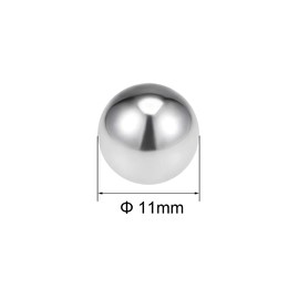 sourcing map 11mm Bearing Balls 304 Stainless Steel G100 Precision Balls 10pcs
