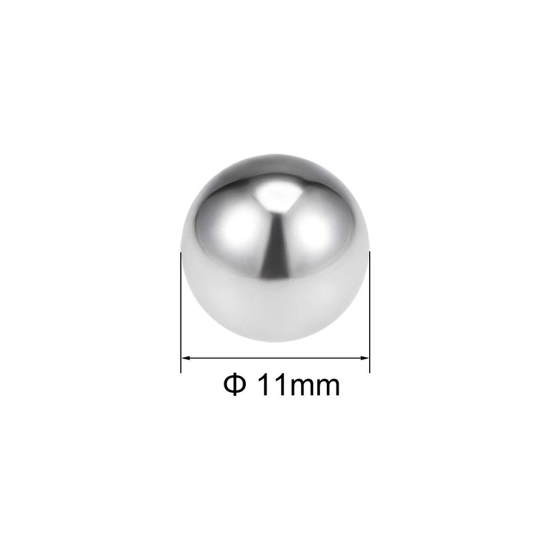 sourcing map 11mm Bearing Balls 304 Stainless Steel G100 Precision