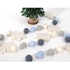 Felt Snowflake Garland - Snowflake Felt Ball Garland, Winter Wall