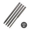 NEIKO 10224A 1/4" Extra Long Security Bit Set, 32 Piece