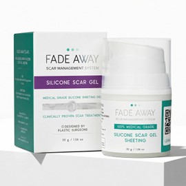Fade Away Gel de silicona para cicatrices | Diseñado por cirujanos plásticos | 100% grado médico | Cicatrices de cesárea, quirúrgicas, cosméticas e hipertróficas | Clínicamente probado | Rápido