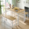 Tatub Dining Table Set for 4, 3-Piece Kitchen Table with