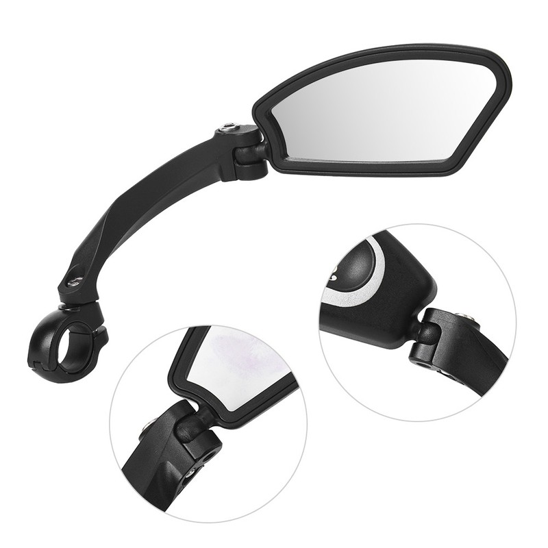 Stainless Steel Foldable Rearview Mirror Retroreflector Bike Accessory for Bicycleright
