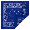 Bandanas grandes 100% algodón Paisley (22 x 22 pulgadas), Azul