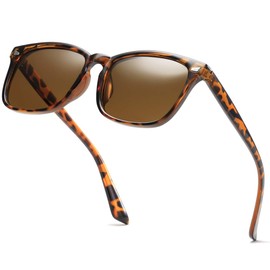 aisswzber Square Polarized Sunglasses for Women Men Classic Trendy Stylish Sun Glasses 100% UV 400 Lens Protection hawksbill