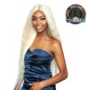 Mane Concept Human Hair Blend Wig Brown Sugar Middle Lace