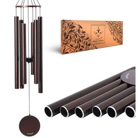 Vanquer Wind Chimes for Outside Deep Tone - 38'' Wind Chimes Outdoor Clearance, Deep Tone Wind Chimes, Windchimes Outdoors, Memorial Wind Chimes, Sympathy Gift, Garden Patio, Home Décor (Bronze)
