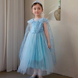 Monoii d195 Princess Dress, Kids, Children's Costume, Long Sleeve, Princess Costume, Costume, Halloween, Christmas, Birthday, Princess, Short Sleeve, 55.1 inches (140 cm)