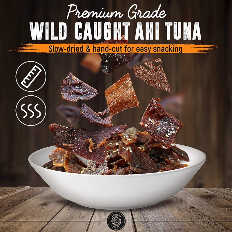 Kaimana Ahi Tuna Jerky Hawaiian Warrior 1.5 Ounce - Paleo