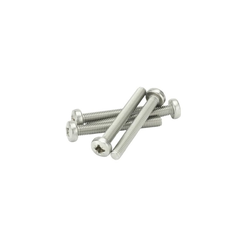 M4 x 60mm Pozi Pan Machine Screws - A2 Stainless
