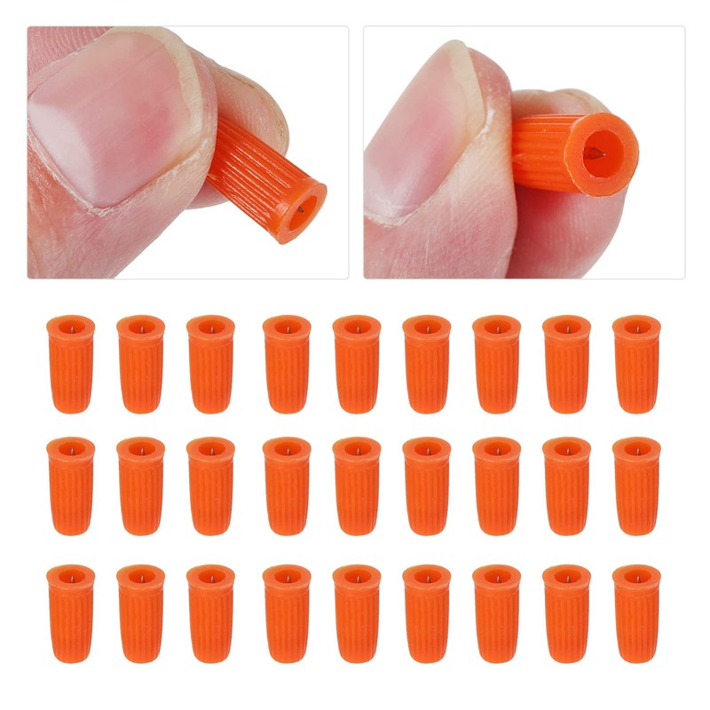 Beaupretty 100pcs Eyelash Glue Open Needle Blocking Cap Eyelash Glue