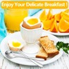 CVNRCLP 6-Piece Stainless Steel Egg Spoons Set - Perfect for