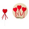 Snblzhef Valentine's Day Heart-Shaped Stick Branch Love Artificial Bouquet Flower