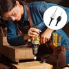 Yosoo 2 Piece Keyless Drill Chucks, 10PCS Bits, Hex Shank