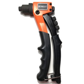 GOBEST Short Hand Riveter pop Rivet Gun 200 mm, 2.4-4.8 mm