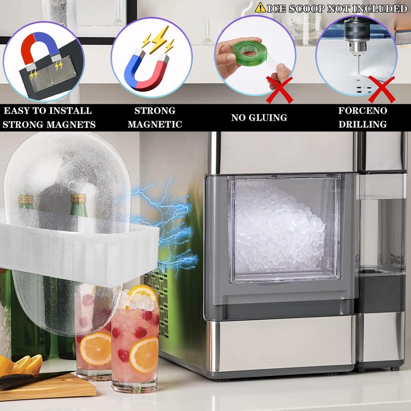 Magnetic ice Scoop holder for Ge Opal Nugget ice makers