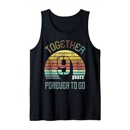 Nine Years Wedding Anniversary Gifts For Couple Matching 9th Tank Top