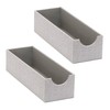 Household Essentials Narrow Organizer Tray 2 Pack, Gray