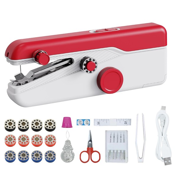 Mini Sewing Machine, Handy Sewing Machine with Sewing Kit, Electric