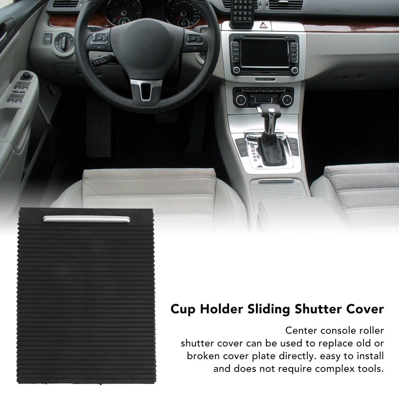Center Console Cup Holder Roller Cover 3CD857503 Sliding Blind Cover