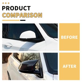 MAXDOM Mirror Caps Carbon Fiber Pattern Compatible with X3 G01 X4 G02 X5 G05 Models Rearview Side Mirror Cover Direct Replacement