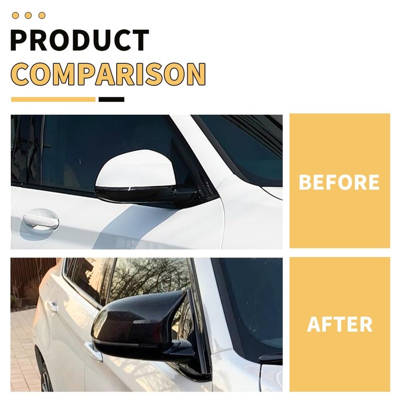 MAXDOM Mirror Caps Carbon Fiber Pattern Compatible with X3 G01