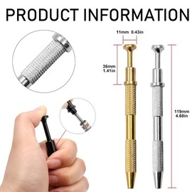 SULIUDAJI 2 x Piercing Ball Pliers, 12 cm Piercing Ball Pliers Jewellery Tweezers with 4 Claws Prong Tweezers Jewellery Pick Up Tool Piercing Ball Grabber for Diamond Piercing Ball