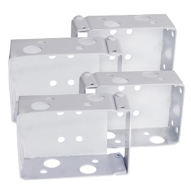 AXLIZER 4PCS 2SETS Blind Installation Brackets Blind Brackets Low Profile Box Mounting Bracket Installation Bracket for Window Blinds