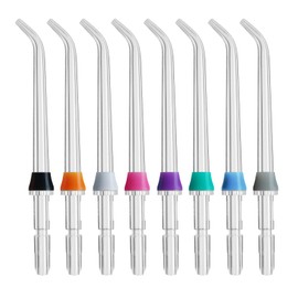 Oral Irrigator Replacement Classic Jet Tips, 8 Pieces Dental Water Jet Nozzle Accessories, Professional Oral Irrigator Tips, Clean Teeth Water Jet Heads Part Compatible for Most Waterpik Models
