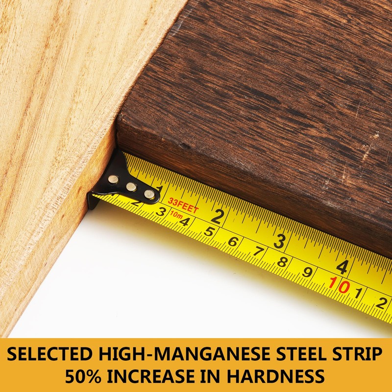 AYMXZT 33 FT Tape Measure with Fraction, Easy to Read,