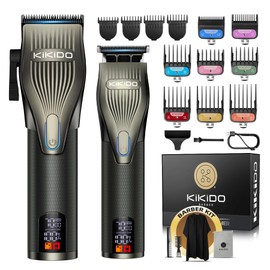 KIKIDO Professional Hair Clippers for Men,USB Rechargeable Hair Trimmer,Men's Grooming Kit for Hair, Face, Beard, for Barbers Shop & Home Use