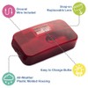 Lumitronics Red Surface Mount Light - Stop/Turn/Tail/Backup for RV, Trailer,