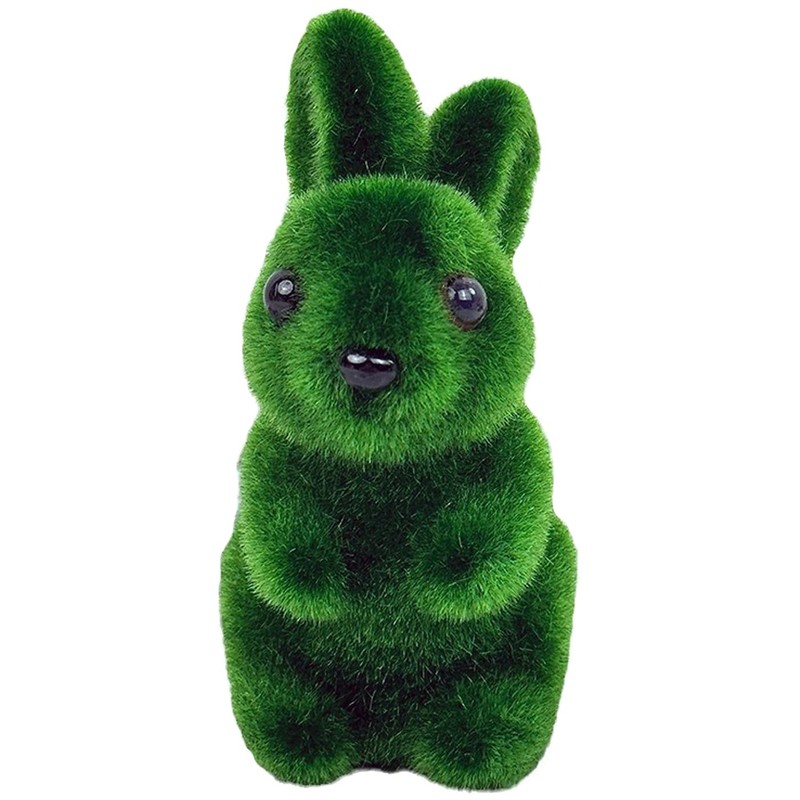 Haobase 2Pcs Easter Bunny Figurine Easter Party Decorations Foam Easter