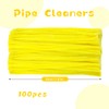 ZXIIXZ Pipe Cleaners Craft, 100Pcs Yellow Chenille Stems for Craft