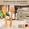 TOPANBIETER 999 Salad Servers Olive Wood 30 cm Sevierbesteck Olive