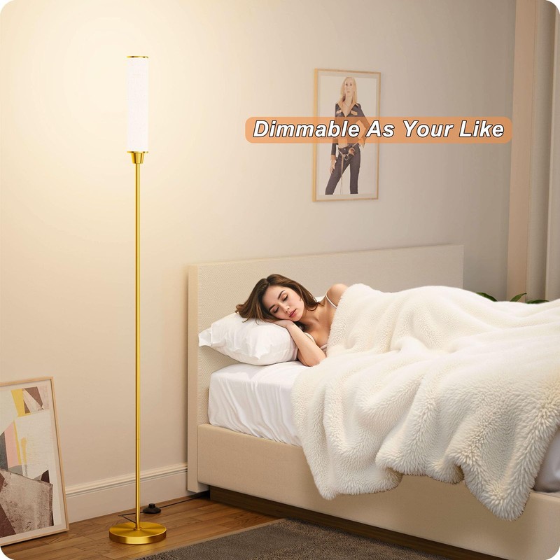 Nukanu Floor Lamp with Remote Control,Floor Lamps for Living Room/Bedroom/Office,
