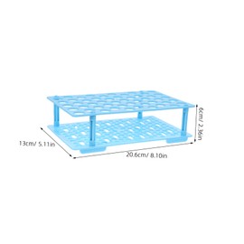 Anneome 50holes Plastic Test Tube Rack Detachable Tube Holder for Laboratory Chemistry Rack Holder