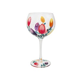 The Leonardo Collection JNS_475160 1 Piece-9x9x21 cm Hand Painted Tulip Gin Glass, Multicolored