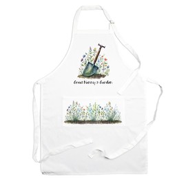 Great Nannys Garden Apron - Gardening Apron with Adjustable Neck and Waist Ties - Large Front Pocket Womens Gifts for Her