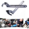 Wadoy Adjustable C Spanner Hook Wrench Chrome Vanadium 3/4-2"(19-51Mm)+2-4 3/4"(51-121Mm)