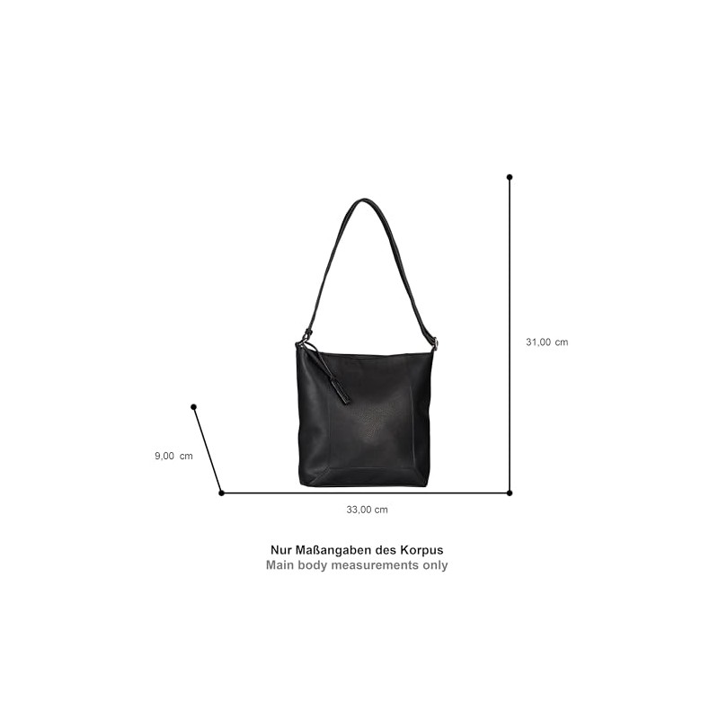 TOM TAILOR Women's Nara Shoulder Bag, black