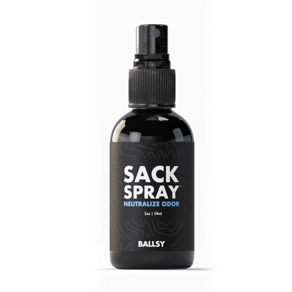 Ballsy Sack Spray (2oz) – Natural Deodorant for Men - Ball Spray for Men to Neutralize Odor & Skin Irritation w/ Tea Tree & Aloe Vera Extracts- Cruelty, Sulfate & Paraben-Free Deodorant Spray