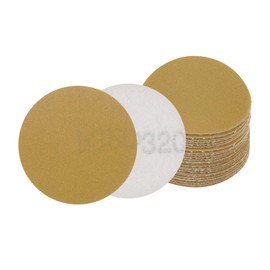 Kozelo 30pcs No Hole Sanding Discs- [ 2 Inch 320 Grit ] Round Hook and Loop Grip Sanding Pads Sheet for Wood Metal Polishing Use| Aluminum Oxide & Zirconium Oxide Sandpaper