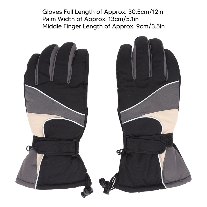 2Pcs Heated Gloves Waterproof Warm Breathable Electric Heating Gloves with