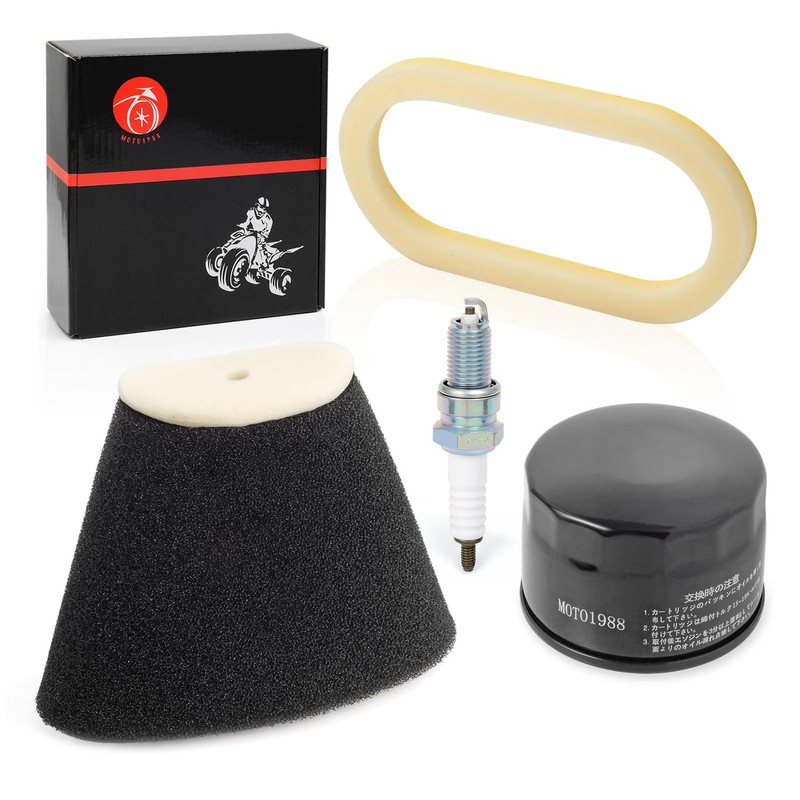 Air Filter foam and Oil Filter + Spark Plug 2001