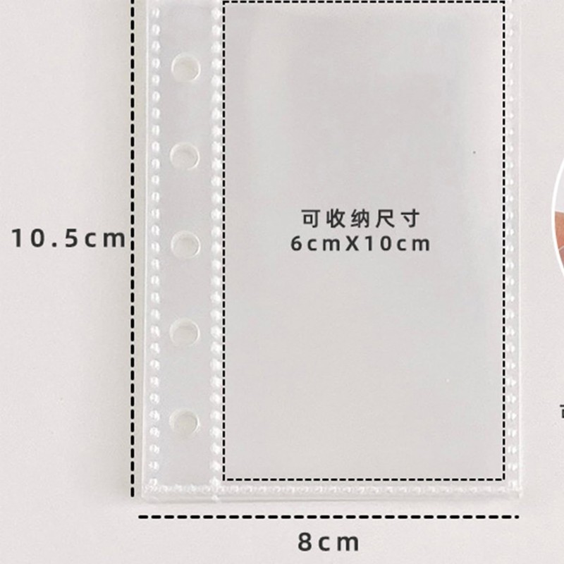 Sticker Notebook, Transparent, M5 Size, Removable, 10 Refills + 2